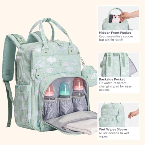 BabbleRoo Diaper Bag Backpack - Image 5