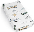Sweet Jojo Designs Vintage Airplane Boy Baby Changing Pad Cover Sheet Infant by SweetJojoDesigns