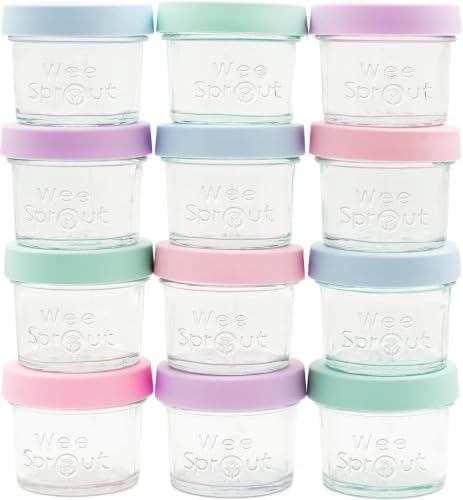 WeeSprout Glass Baby Food Storage Jars by WeeSprout