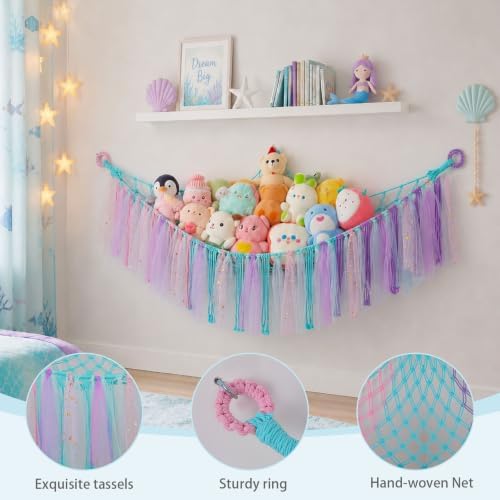FIOBEE Stuffed Animals Net LED Light Toy Hammock - Image 6
