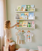 24 inch Nursery Book Shelves for Wall - Image 7