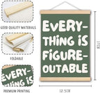 DNEULYR Everything is Figureoutable Inspirational Wall Art Poster Framed - Image 6