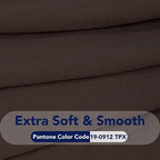 PureFit Stretch Oversized Couch Covers Fleece Sofa Slipcovers Chocolate - Image 5
