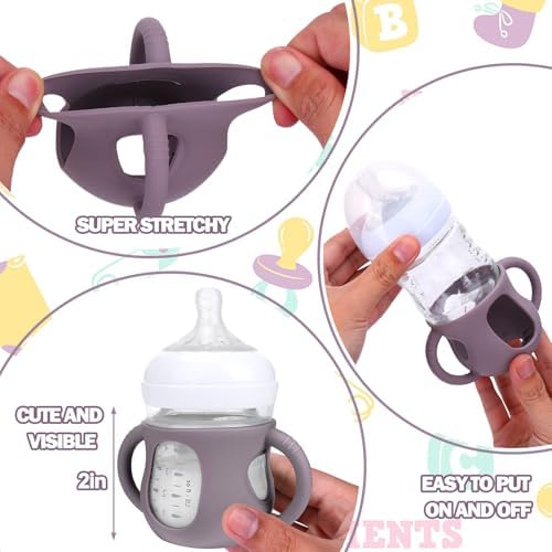 BUSOHA 3 Pack Silicone Sleeves for Philips Avent Natural Baby Bottle - Image 3