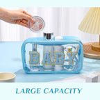 4 Pcs Mama and Baby Toiletry Bag Diaper Bags, Fresh Color - Image 4
