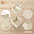 STORAGE MANIAC Storage Cubes, 11 Inch 4 Pack Collapsible Fabric Shelf Bins - Image 3