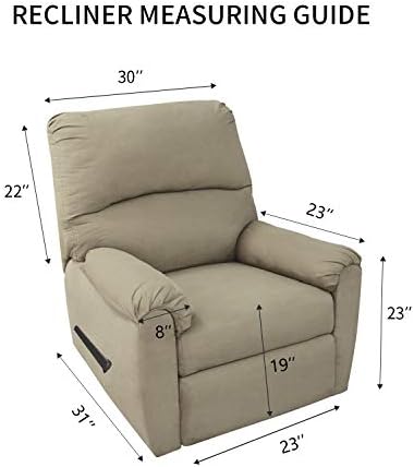 PureFit Stretc Recliner Chair Covers Fleece Soft Couch Covers - Image 6