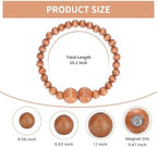 KLOGTSIND Magnetic Curtain Tiebacks, 2 Pack Wood Bead Curtain Holdbacks - Image 3