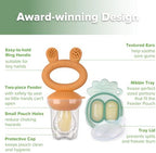 Haakaa Baby Fruit Food Feeder & Mini Freezer Nibble Tray Combo, Breastmilk - Image 4
