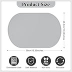 Silicone Placemat Set of 4, Heat Resistant Placemats - Image 2