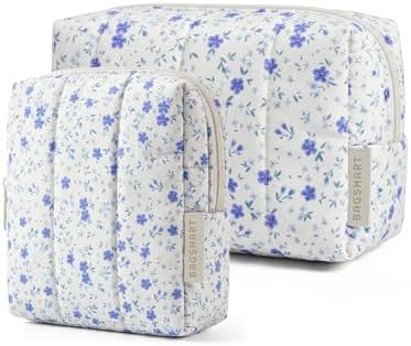 BAGSMART Puffy Makeup Bag Duo Large & Small by BAGSMART