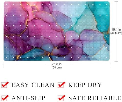 Shower Mat Non Slip 26.8 x 15.1 Inches, Non Slip Bath Mat - Image 4