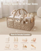 Blissful Diary Baby Diaper Caddy Organizer, Heart-Quilted - Image 4