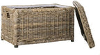 happimess Elijah 31" Wicker Storage Trunk Footlocker Chest - Image 6