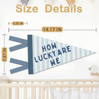 Boys Room Decor, How Lucky Are We Motivational Banners Flags - Image 7