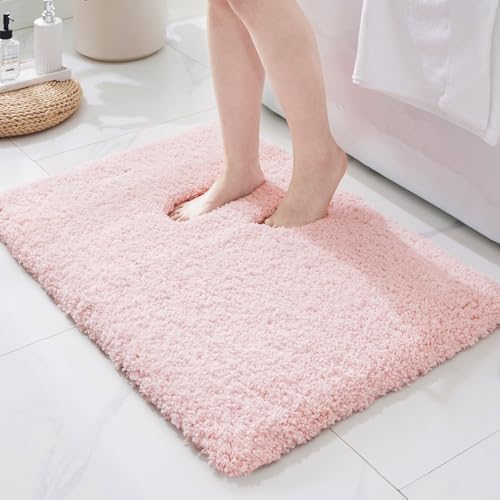 ILANGO Bathroom Rugs 24" × 17", Extra Soft Absorbent Microfiber Bath Rugs by ILANGO