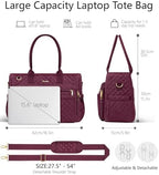 Bagstellar Teacher Tote Bag for Women, 15.6" Laptop Work Tote Computer Bag - Image 4