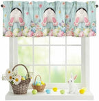 Vandarllin Easter Kitchen Curtains Valances by VandarllinHomeKitchenDecor