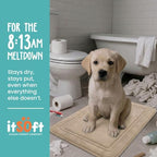 ITSOFT Memory Foam Bath Mat 24x16, Non Slip, Machine Washable, Quick Dry & - Image 2