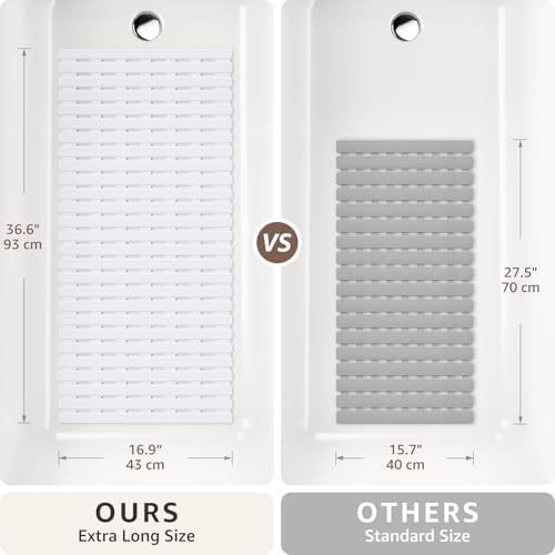 OTHWAY Non Slip Shower Mats, 36.6" x 16.9" Shower Mats - Image 2