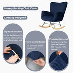 Nursery Rocking Chair Cover, Jacquard Stretch Cover - Image 3