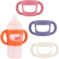 4 Pack Baby Bottle Handles, Silicone Sleeves by Wrbin