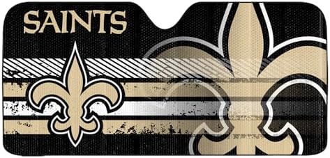 Fanmats NFL Windshield Sun Auto Shade, Sun Shield Sun Visor Accordion tri-fold by FANMATS