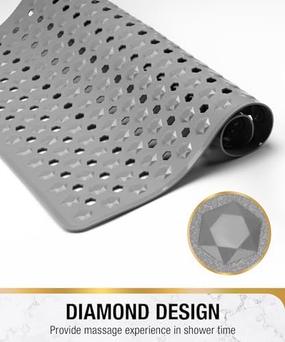 HITSLAM Shower Mat Anti Slip, Square Bath Mat - Image 5