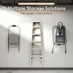 niffgaff Ladder Hooks for Garage Wall, 2 Pack Heavy Duty Wall Mount Storage - Image 3