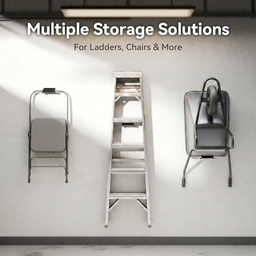 niffgaff Ladder Hooks for Garage Wall, 4 Pack Heavy Duty Wall Mount Storage - Image 3