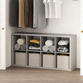 Furinno Cubic Extra Thick 8-Cube Closet Organizers and Storage, Light Grey by Furinno-FitsYourSpaceFitsYourBudget