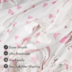 Baby Bassinet Sheets 2 Pack, Fits Rectangle Round Oval Hourglass Mattress - Image 5