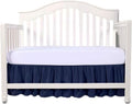 Crib Bed Skirt 28” x 52” with 14” Drop – Split Corners Dust Ruffle, Microfiber by Unknown