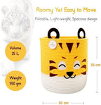 Storage Basket | 25L Woven Cotton Rope Bin - Image 4