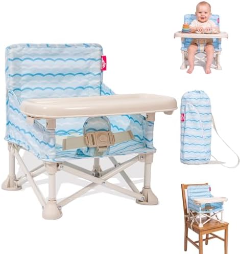 3-in-1 Portable Baby Chair, Foldable Travel Booster Seat by YEFAJUMP