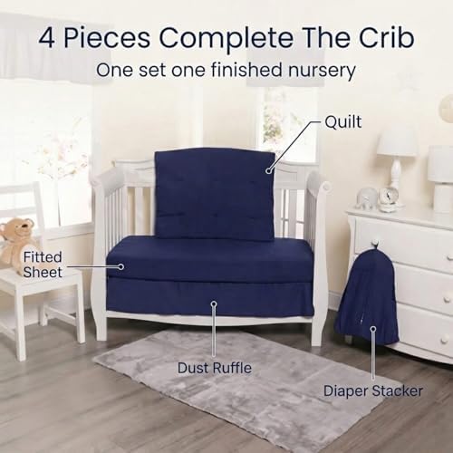 EVERYDAY KIDS 4 Pc Crib Bedding - Image 2