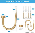 Premium Curtain Holdback, Quality Metal Decorative Curtain Holdbacks - Image 3