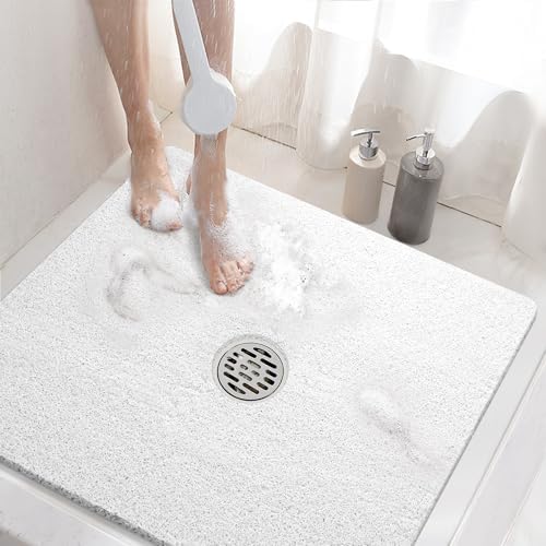 HITSLAM Square Shower Mat, 24 x 24 Inch Non Slip Bath Mat by HITSLAM