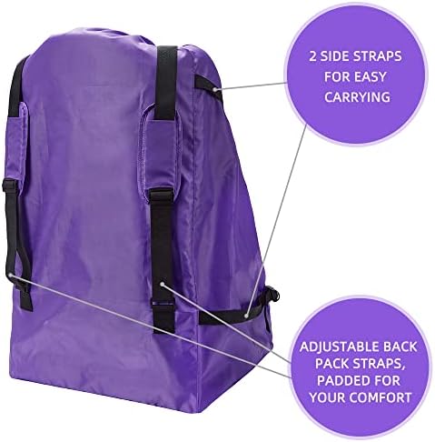 Clearworld Foldable Car Seat Travel Bag, Gate Check Backpack - Image 5