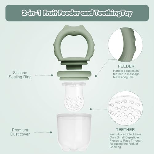 Baby Fruit Food Feeder Breastmilk Popsicle Molds, Silicone Food Freezer Tray - Image 6