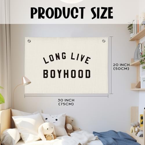 "Long Live Boyhood" Wall Banner 20x30 Inch - Image 2