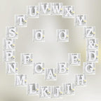 White Wooden Letters 8 Inch for Wall Decor, Large Unfinished Wood Letters for - Image 7