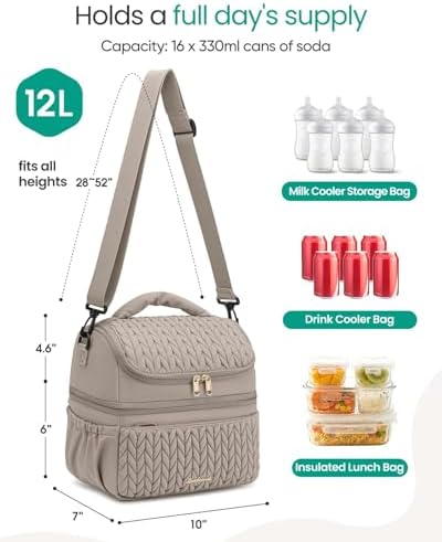 Breastmilk Cooler Bag, 12L Double Deck - Image 2