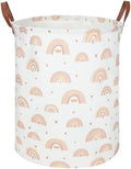 Boho Rainbow Laundry Hamper, Girls Laundry Hamper, Waterproof foldable canvas by FXOCSHE