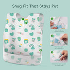 KIIS Disposable Baby Bibs, Waterproof Smock Bibs, Full Coverage - Image 6