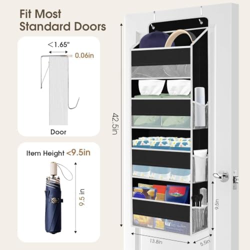2 Pcs Over The Door Organizer Large Capacity Hanging Storage Room Organizer - Image 2
