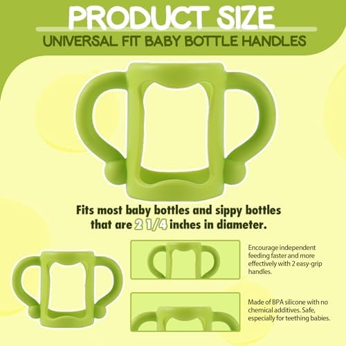 TonGass Baby Bottle Handles for Dr Brown Narrow Baby Bottles - Image 2