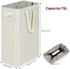 efluky Slim Laundry Basket, Narrow Laundry Hamper - Image 2