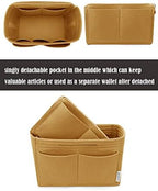 LEXSION Felt Purse Organizer Insert, Tote Bag Shaper Dividers - Image 2