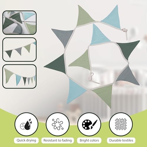 Pennant Banner Flags, Infant and toddler room decoration pennant, - Image 3